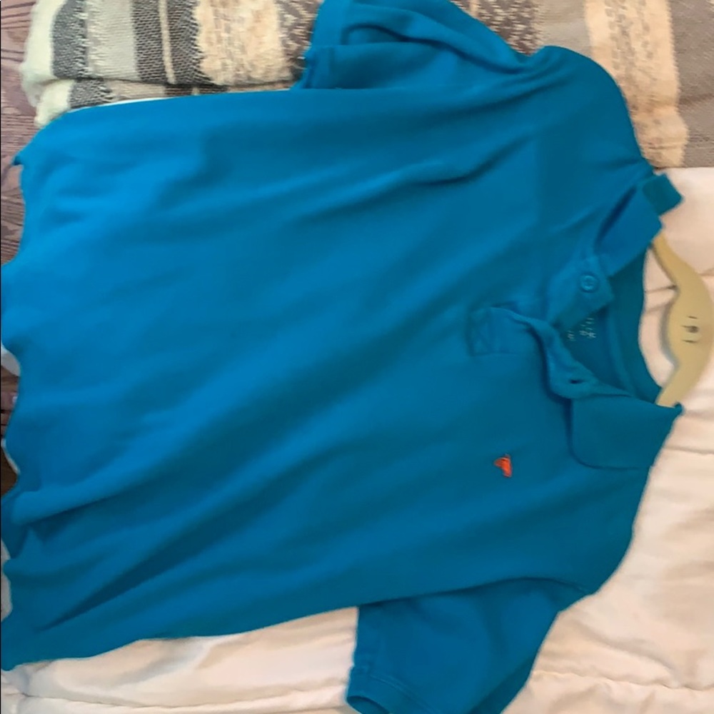 Blue polo shirt!